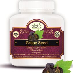 Biotic Grape Seed Capsules 300mg Extract Improve Heart