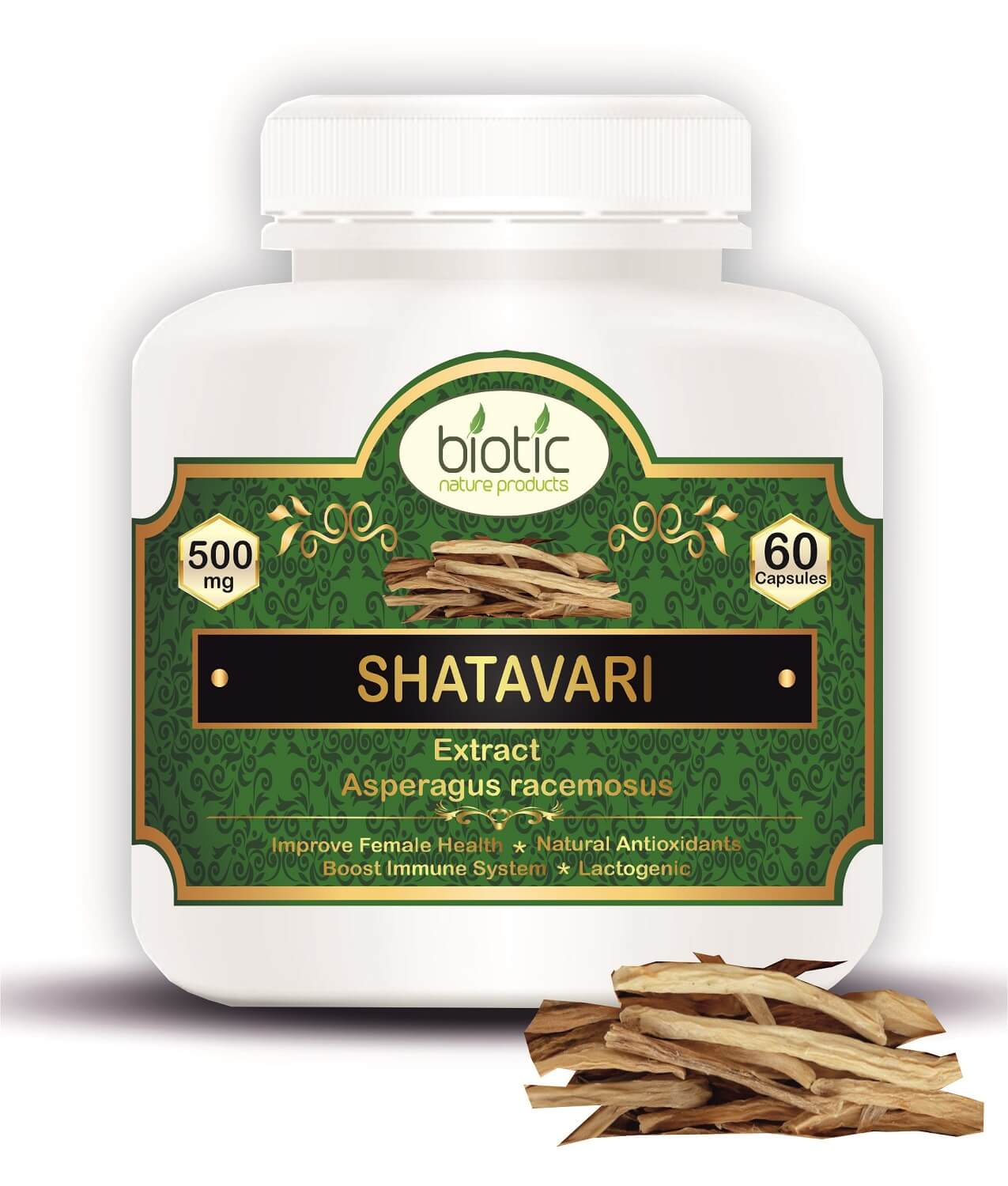 Shatavari Extract Capsules, (Asparagus Racemosus) शतावरी कैप्सूल्स