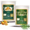 Lemon Peel Powder and Neem Leaf Powder for Face - 200g (100g each)