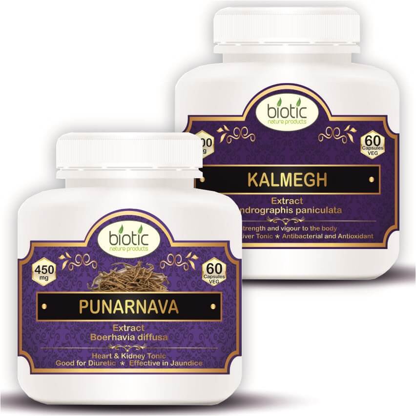 Punarnava Extract and Andrographis paniculata (Kalmegh) Extract Pure Capsules